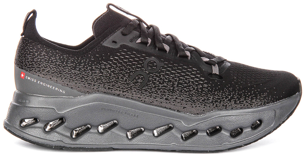 On Running Cloudsurfer Max In Black Grey For Men