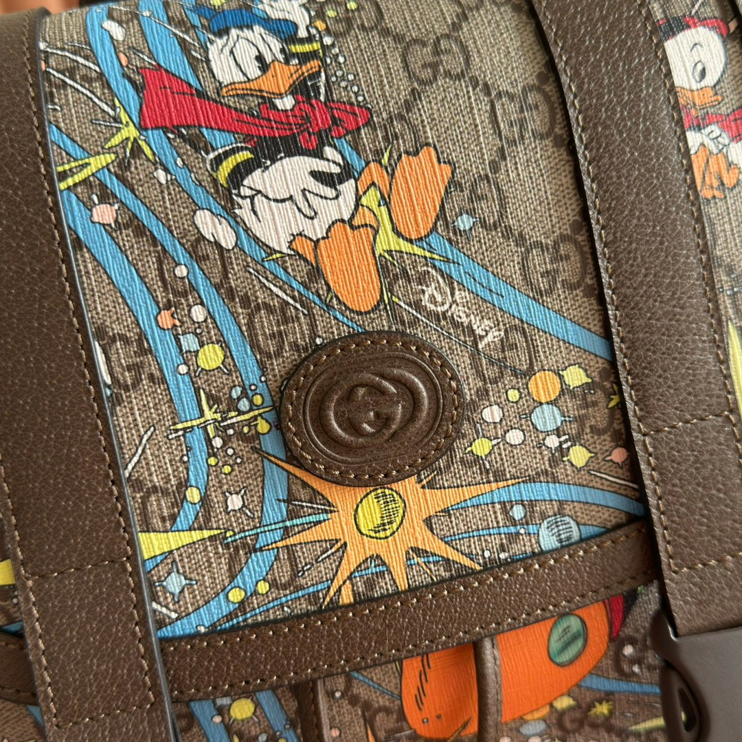 GUCCI 25S BACKPACK 44 CM IN MULTICOLOR CALFSKIN