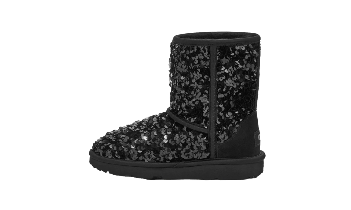 Classic Short Chunky Sequin Boot PS "Black" 1135330K BLK